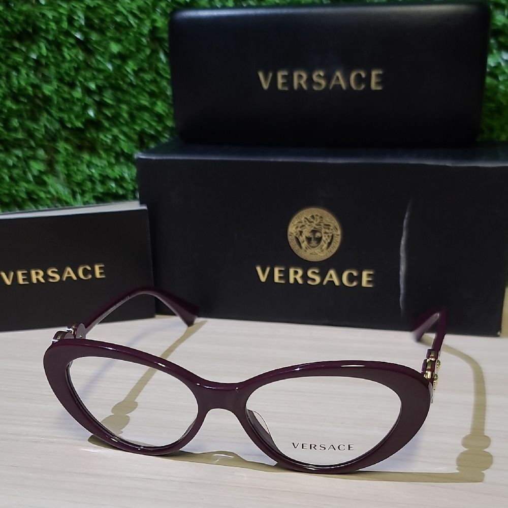 Versace Eyeglasses VE 3331U 5382 Bordeaux NWT